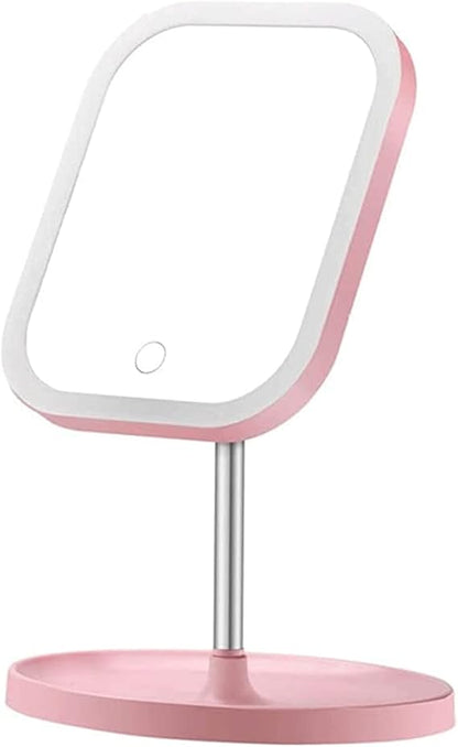 مرآة مكياج LED تلسكوبية