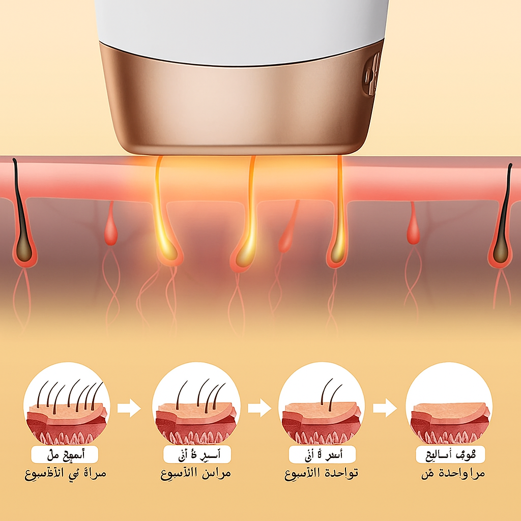 جهاز إزالة الشعر بالليزر IPL مع تبريد بالثلج