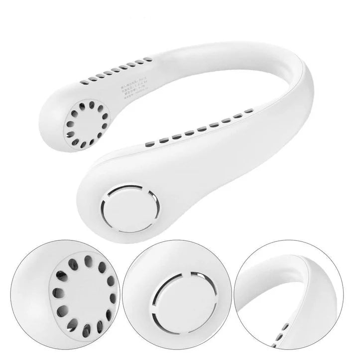 مروحة معلقة حول الرقبة بدون شفرات